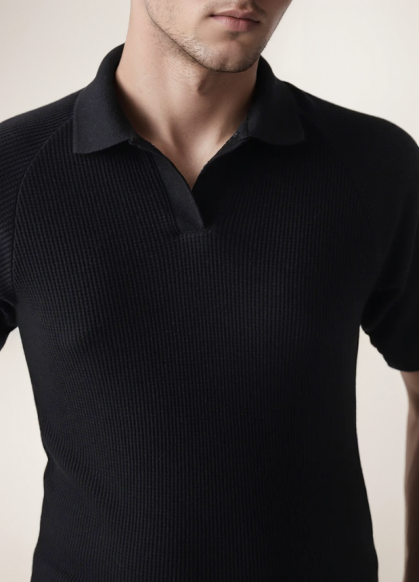 IMG_0609_PicCopilot_18f44 Textured Black Polo Shirt