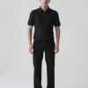 Textured 1_PicCopilot_5c885 Textured Black Polo Shirt