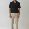 002 The Ribbed Zip Polo